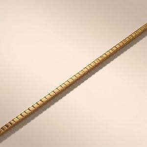 Pulsera de Cadena de Caja de Oro Sólido de 18K y Platino, Joyería Fina de Lujo Moderna, OEM - Product Image 3