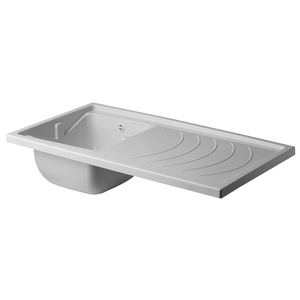 Évier de cuisine 109x60 cm en PP durable, grande capacité, bac utilitaire - Product Image 1