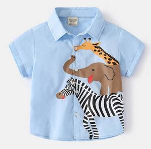 Nouveau design Chemise pour enfants Chemises garçons Vêtements d'été Blouse blanche pour garçon Vêtements décontractés - Product Image 5
