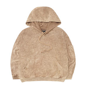 Acid Washed Winter Pullover <b>Hoodies</b> Customizable Size Front Logo OEM Service Men's 100% Cotton <b>Fleece</b> <b>Lined</b> Eco-Friendly New - Product Image 1