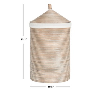 Rattan <b>basket</b> <b>with</b> conical <b>lid</b> Handmade Storage <b>Basket</b> Wholesale eco-friendly Made in Viet Nam - Product Image 3