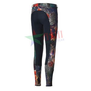Mallas deportivas ecuestres de nailon de alta calidad para mujer, OEM, profesional, nuevo diseño, sublimación, silicona, pantalones de equitación ajustados - Product Image 4