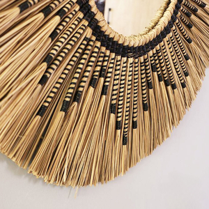 Diseño único Seagrass Espejo Decoración Espejo Colgantes de pared Decoración para el hogar Espejos de pared Decoración para el hogar Moderno Hecho en Vietnam - Product Image 5