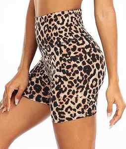 Pantalones cortos de Yoga de cintura alta sin costuras por sublimación para mujer - Product Image 1