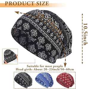 Bonnet unisexe personnalisable à motifs, doux, extensible, léger, respirant, pour un usage quotidien, décontracté, pour les fêtes, couvre-chef confortable - Product Image 5