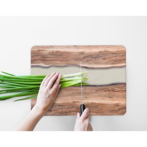 เขียงเรซิ่นและไม้สำหรับใช้บนโต๊ะอาหารดีไซน์ทันสมัยหรูหรา - Product Image 2