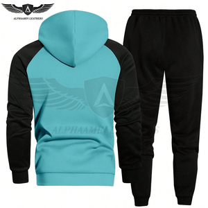 Jersey superior y conjunto de pantalones largos informales simples Ropa de invierno Chándal para adultos antibacteriano de buena calidad con corte automatizado - Product Image 2