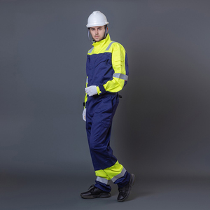 Overol ignífugo industrial de seguridad para trabajadores con logotipo personalizado de alta calidad, resistente al fuego FRC FR NFPA 2112 EN 11612 - Product Image 4