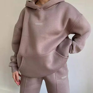 Sudadera con capucha de lana de talla grande informal de verano para mujer de Pakistán Europa Estados Unidos con diseño estampado de manga larga - Product Image 2