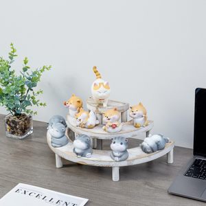 ถาดเสิร์ฟไม้ 3 ชั้น คุณภาพสูง เป็นมิตรกับสิ่งแวดล้อม สำหรับวางเค้ก งานเลี้ยง งานแต่งงาน คริสต์มาส ผลไม้ และของหวาน - Product Image 5