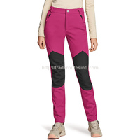 Pantalón de esquí de pana Cordura tejida de talla grande único, transpirable, repelente al agua, con cierre de cremallera, softshell plano, hardshell -Tex