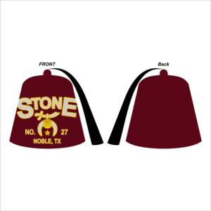 Shriner Fez avec Fezcase Cap Chaîne Collier Cumar Band Facemask Glov Bundle-HSE - Product Image 1