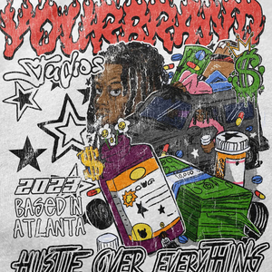 T-shirt en coton épais pour hommes surdimensionné de qualité supérieure Style Streetwear 100% coton avec imprimé graphique - Product Image 5