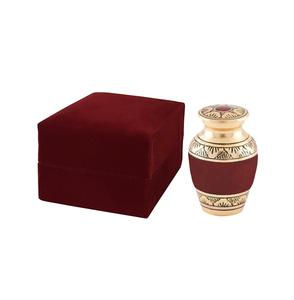 Urne souvenir en laiton avec dôme pour cendres humaines produit personnalisé urne funéraire moderne pour processions funéraires - Product Image 3