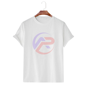 T-shirt uni de haute qualité pour hommes 100% coton T-shirt respirant T-shirt imprimé avec logo personnalisé Chemise de coupe régulière - Product Image 6