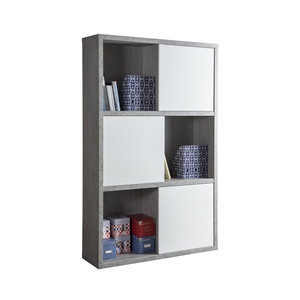 Libreria Pratico 35,5x120xh194,5 Cm Cemento - Product Image 1