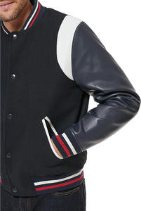 Blouson Bomber d'Hiver Personnalisé pour Hommes Grandes Tailles, Manches Longues, Col Montant en Toile, Broderie Personnalisée, Vente en Gros - Product Image 5