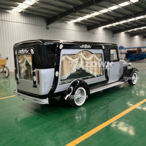 Venta caliente fabricante profesional clásico carro ataúd coche eléctrico funerario furgoneta remolque transporte especial - Product Image 3