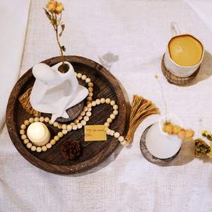 Support de plateau en bois pour affichage, support de piédestal de ferme en bois pour décor et affichage, plateau d'affichage parfait pour la décoration de la maison et de la cuisine - Product Image 6