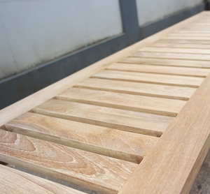 Teak Patio Backless <b>Bench</b> Furniture - Product Image 6