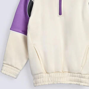 เสื้อมีฮู้ดคุณภาพสูงแบบกำหนดเองใส่ได้ทั้งชายและหญิงมีซิปขนาดใหญ่แบบเย็บติดและดีไซน์เป็นเส้นบนแขนเสื้อ - Product Image 5