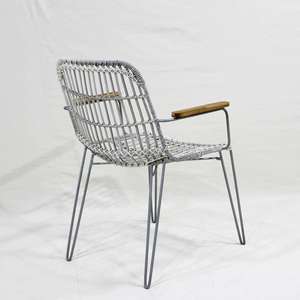 Comhome-Sillón reclinable de ratán de plástico de lujo con cojines profundos y almacenamiento integrado para una comodidad superior al aire libre - Product Image 4