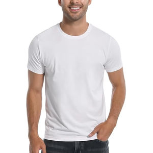 Camiseta básica 100% de algodón para hombre, cómoda ropa diaria con marca personalizada, ajuste Regular y manga corta, diseño informal al por mayor - Product Image 1