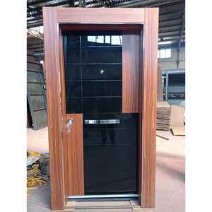 ABSDOOR ALESTA Porte coulissante de sécurité moderne en acier finition PVC MDF, style ouvert, pour entrée directe, application frontale, Turquie - Product Image 5