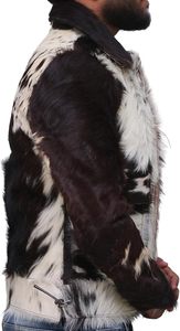 แจ็กเก็ตขนวัวแท้สำหรับผู้ชายใส่สบายหลากสีมาใหม่ทันสมัยพร้อมแจ็กเก็ตขนวัวแท้สำหรับผู้ชาย - Product Image 3