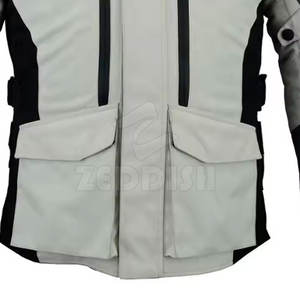 Veste d'hiver Cardura à col montant avec cuir de vache dernier style vente en gros de haute qualité pour hommes - Product Image 6