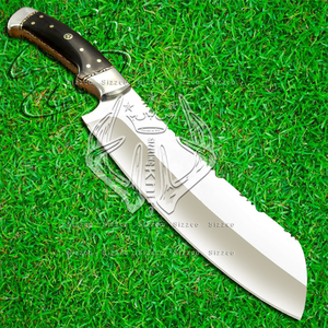 Cuchillo de Cocina Profesional Personalizado de Acero D2, Cuchillo de Carnicero de Alta Calidad, Ecológico, con Funda de Cuero de Cuerno de Toro Cómoda y Personalizada - Product Image 2