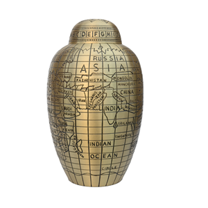 Urna Funeraria Estilo Americano con Manos en Oración, en Bronce Dorado, para Cenizas de Adultos, Duradera y de Calidad Confiable - Product Image 5