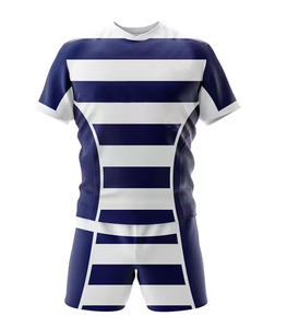 Uniforme de rugby 100% polyester respirant, séchage rapide, grande taille, imprimé, personnalisé, sublimé, durable, évacuation de l'humidité, unisexe, adulte - Product Image 2