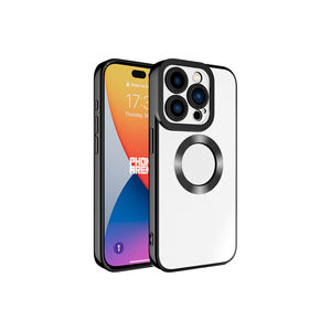 เคสซิลิโคน netzy Safa Omega สำหรับ iPhone 15 PRO MAX 13 PRO MAX & PLUS สีดำพร้อมโลโก้จอแสดงผลและกล้อง - Product Image 1