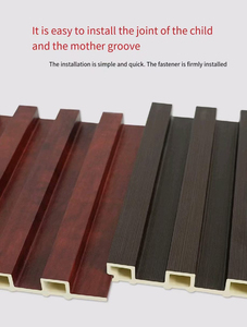 Tableros de revestimiento de WPC estriados de 5 ondas compuestos de madera fáciles de instalar/fabricación por Vilaconic WA + 84 975452493 - Product Image 2