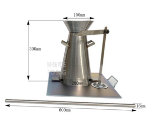 Appareil d'essai de compactage <span class=keywords><strong>Abrams</strong></span> & Shaer pour béton avec ensemble de cônes en <span class=keywords><strong>acier</strong></span> inoxydable 304, précision de 1 % - Product Image 5