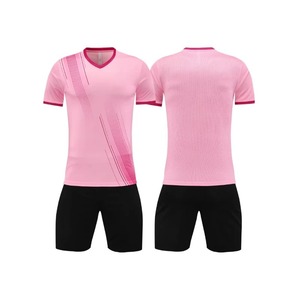 Vente en gros de maillots de football 100% polyester pour hommes, uniformes de football, ensembles de t-shirts style - Product Image 4