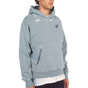Sudaderas Urbanas para Hombre con Diseño Desgastado, Tela Cómoda, Perfectas para Uso Diario y Estilo Casual Urbano - Product Image 3