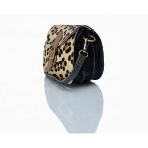 Bolso de cuero con pelo de vaca para mujer, bolso de mano de moda portátil con Monedero de piel auténtica para primavera y otoño - Product Image 3