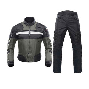Traje de Motocicleta de Dos Piezas de Cuero Estampado Cómodo con Diseño Transpirable, Colores Personalizados y Protección para Todas las Estaciones - Product Image 3