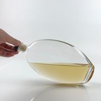 500ml 520g Forme Ovale Tequila Gin Rhum Vodka Whisky Bouteilles En Verre Prix D'usine En Gros