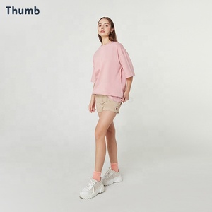 Oversize T-shirt Drop Shoulder High Quality Custom Blanks Made Thailand Printing 100% Cotton Hip Hop Solid Pattern Breathable - Product Image 4