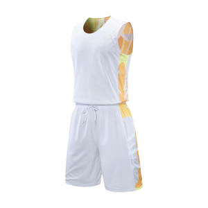 ชุดเครื่องแบบบาสเก็ตบอลแบบใส่กลับด้านได้น้ำหนักเบาระบายอากาศได้ดีเสื้อเจอร์ซีย์ฝึกซ้อมสำหรับเยาวชนพลัสไซส์รวม-สูง - Product Image 4