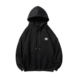 Diseño personalizado de alta calidad pulóver hombres gota hombro sudaderas con capucha de color sólido de talla grande hombres gota hombro sudaderas con capucha hechas en Pakistán - Product Image 1