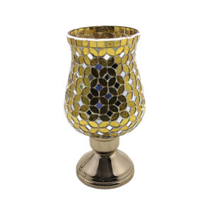 Diseño impresionante Decoración del hogar Hierro Vidrio Hurricanes Titular Níquel Acabado Tamaño estándar Vela Hurricanes Titular - Product Image 4