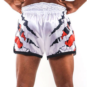 Shorts de boxe pour hommes sur mesure en gros - Taille élastique, motif uni, 100% coton, imperméable et respirant, haute qualité - Product Image 2