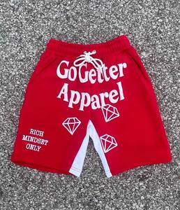 Pantalones cortos de sudor de verano con estampado 3D de dobladillo crudo Unisex personalizado 100% pantalones cortos de algodón teñidos al sol pantalones cortos de lavado ácido para hombres - Product Image 6