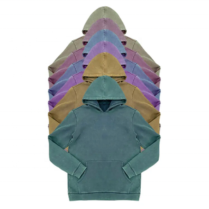 Pull unisexe de haute qualité sweat à capuche en molleton personnalisé sans soufre surdimensionné épaule tombante French Terry pour l'hiver - Product Image 5