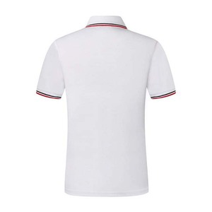 Men's Color Blocked Polo <b>Shirt</b> <b>Short</b> <b>Sleeve</b> Knitted Casual Regular Fit <b>White</b> Red Black Button Design Summer Men's Polo <b>Shirts</b> - Product Image 2