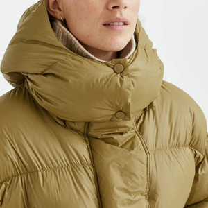 Design personnalisé 2024 hiver chaud épais bombardier doudoune pour femmes/dames/hommes long manteau - Product Image 4